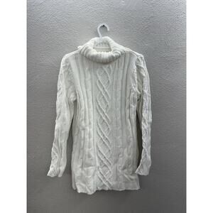Donna Salyer Fabulous Furs Faux Womens Sweater Size XL White Knit Turtleneck
